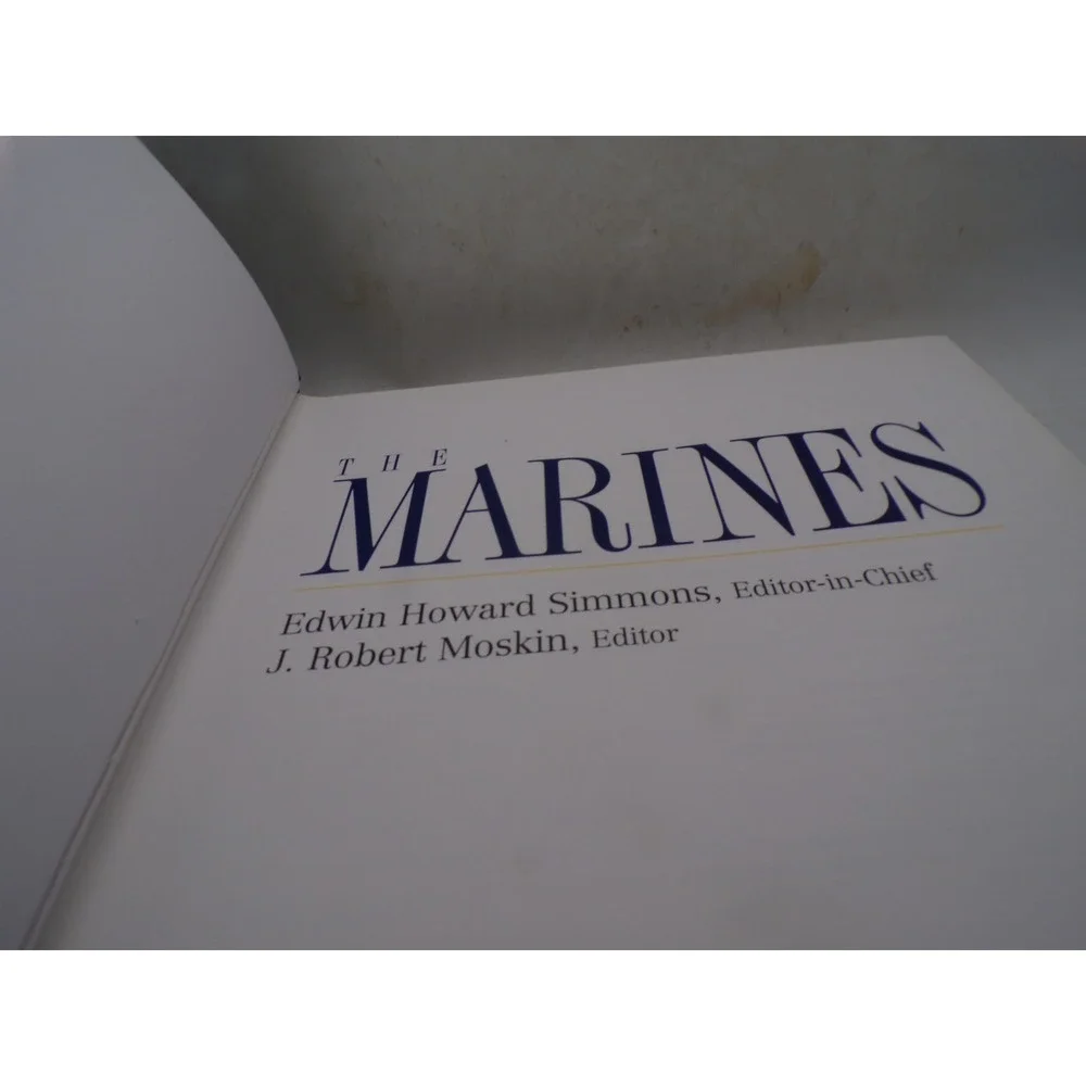 The Marines Marine Corps Heritage Foundation Hardcover USMC History Book Gold